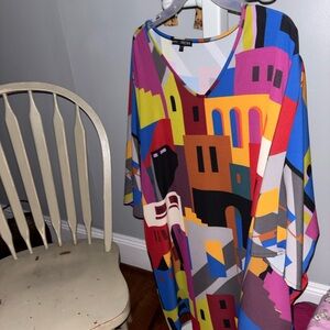 Kozan Multicolor Geometric Dress Sz Sm